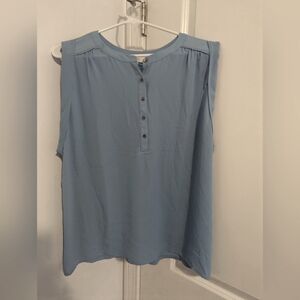 Loft sleeveless light blue shell